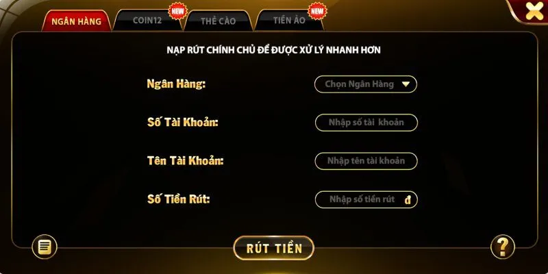 Cách thức rút tiền SANCLUB về tài khoản